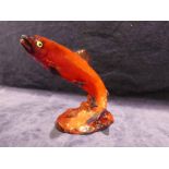 A Beswick Trout 1032 in rare flambe glaze, 17cm high