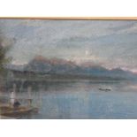 Albert Goodwin RWS (1845-1932) The Rigi from Lucern, signed watercolour and body colour, dated 1919,