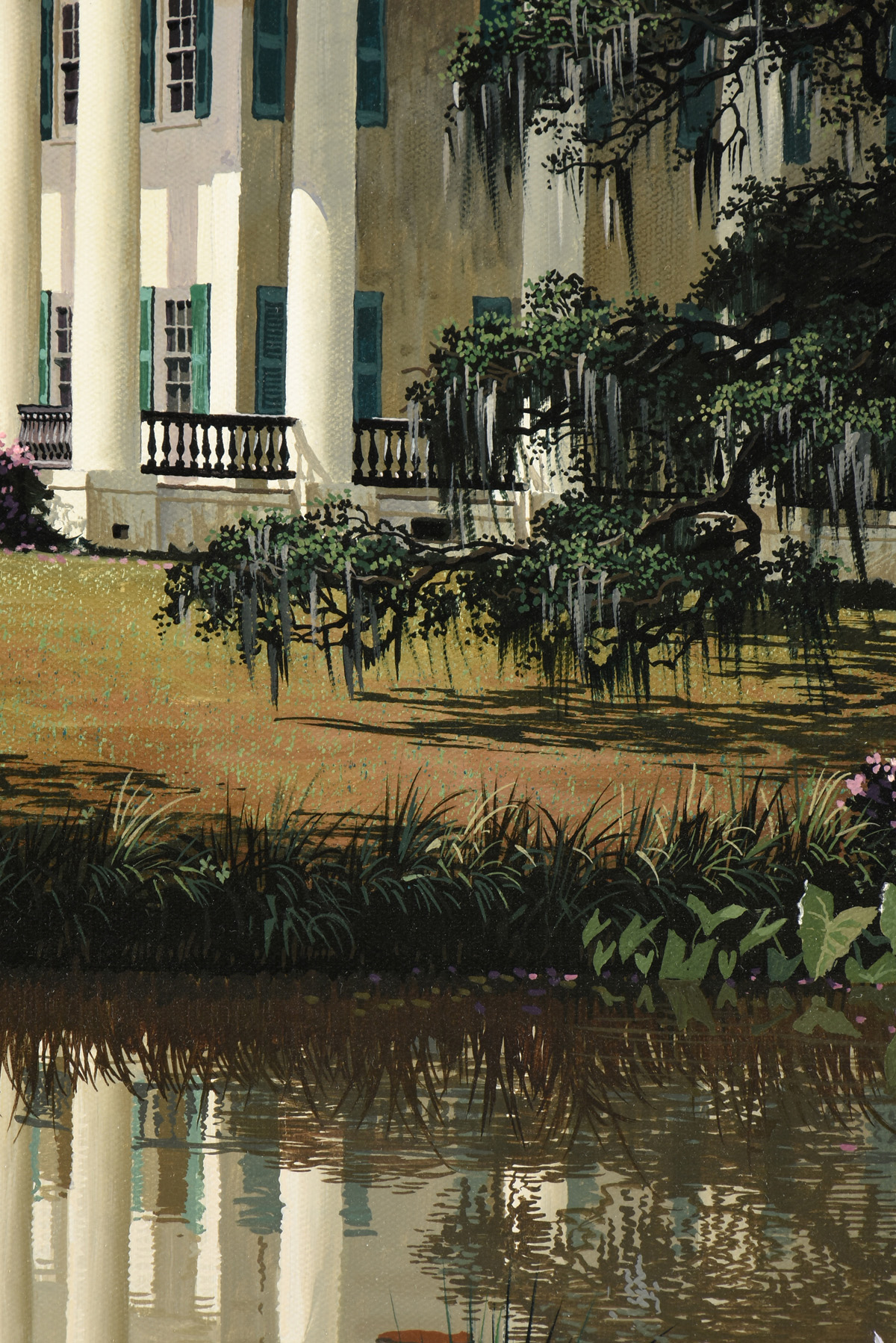 JAMES L. KENDRICK III (American/Louisiana 1946-2013) A PAINTING, "Greenwood Plantation, Feliciana - Image 7 of 8