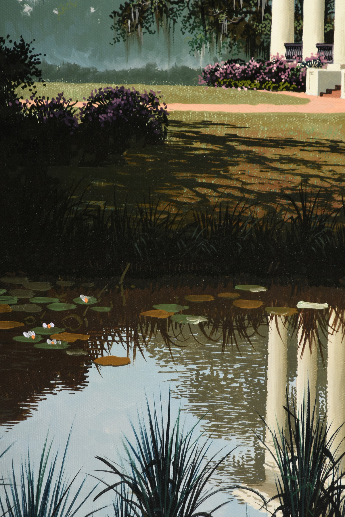 JAMES L. KENDRICK III (American/Louisiana 1946-2013) A PAINTING, "Greenwood Plantation, Feliciana - Image 6 of 8