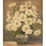 THORWALD PROBST (American 1886-1948) A PAINTING,"Matilija Poppies," oil on canvas board, signed L/L,