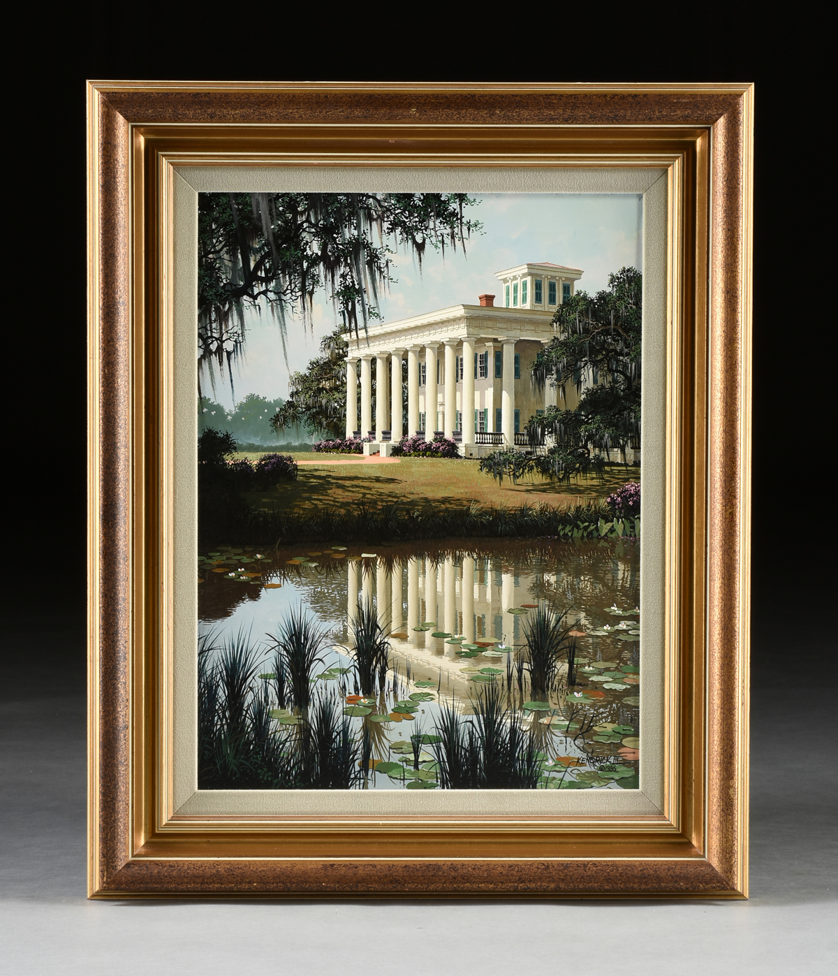 JAMES L. KENDRICK III (American/Louisiana 1946-2013) A PAINTING, "Greenwood Plantation, Feliciana - Image 2 of 8