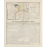 AN ANTIQUE MAP, "Map of the Colonization Grants to Zavala, Vehlein, & Burnet in Texas, Belonging