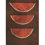 RUFINO TAMAYO (Mexican 1899-1991) A PRINT, "Sandias (Watermelons)," CIRCA 1973, color lithograph