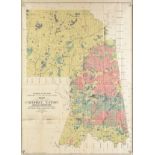 AN ANTIQUE MAP, "Department of the Interior Commission to the Five Civilized Tribes, Map of the
