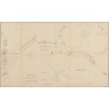 AN ANTIQUE SURVEY MAP, "Preliminary Chart of the Entrance to Matagorda Bay, Texas," BALTIMORE, 1857,