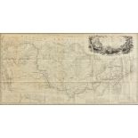 AN ANTIQUE MAP, "Map to Illustrate the Route of Prince Maximilian of Wied in the Interior of North