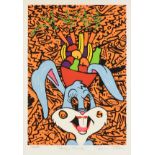 RONNIE CUTRONE (American 1948-2013) A PRINT, "Bugsy Miranda," color serigraph on paper, signed L/