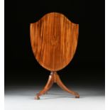 AN AMERICAN SHERATON STYLE MARQUETRY INLAID MAHOGANY TILT TOP TABLE, EARLY/MID 20TH CENTURY, the