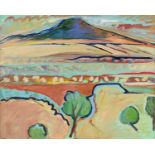 REG LOVING (American 20th/21st Century) A PAINTING, "Southwest Landscape," oil on canvas, signed L/