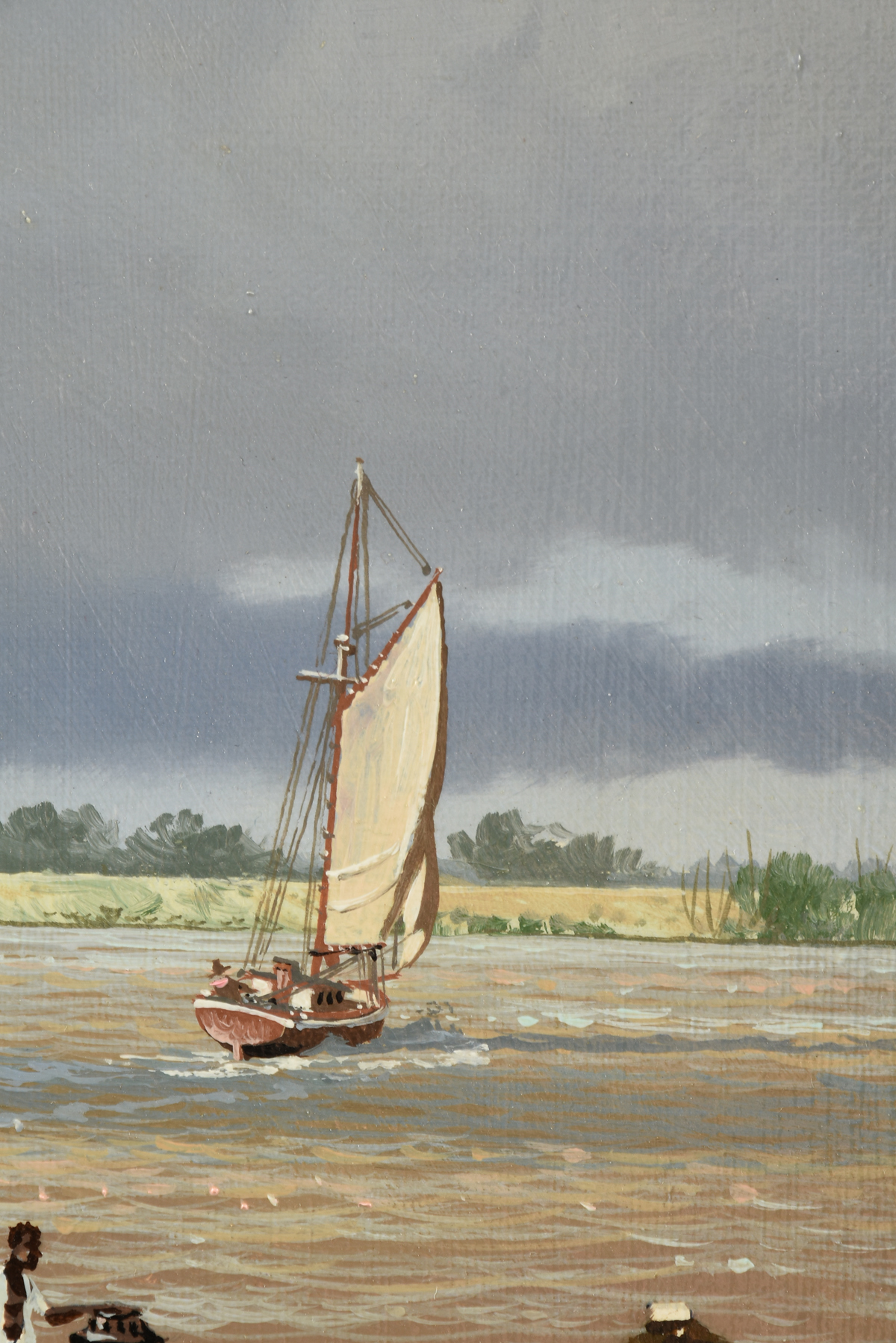 JAMES L. KENDRICK III (American/Louisiana 1946-2013) A PAINTING, "Steam Tug Laurel," 1986, oil on - Image 9 of 14