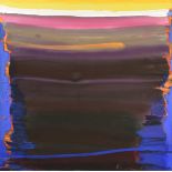 CHARLES SCHORRE (American/Texas 1925-1996) A PAINTING, "Reflected Sunset Sounds," 1981, oil on