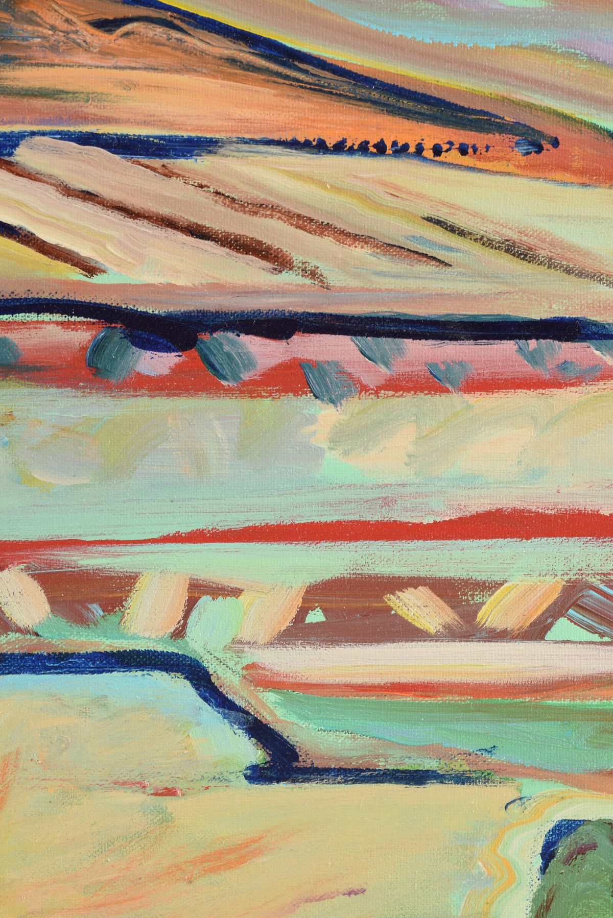 REG LOVING (American 20th/21st Century) A PAINTING, "Southwest Landscape," oil on canvas, signed L/ - Image 9 of 14