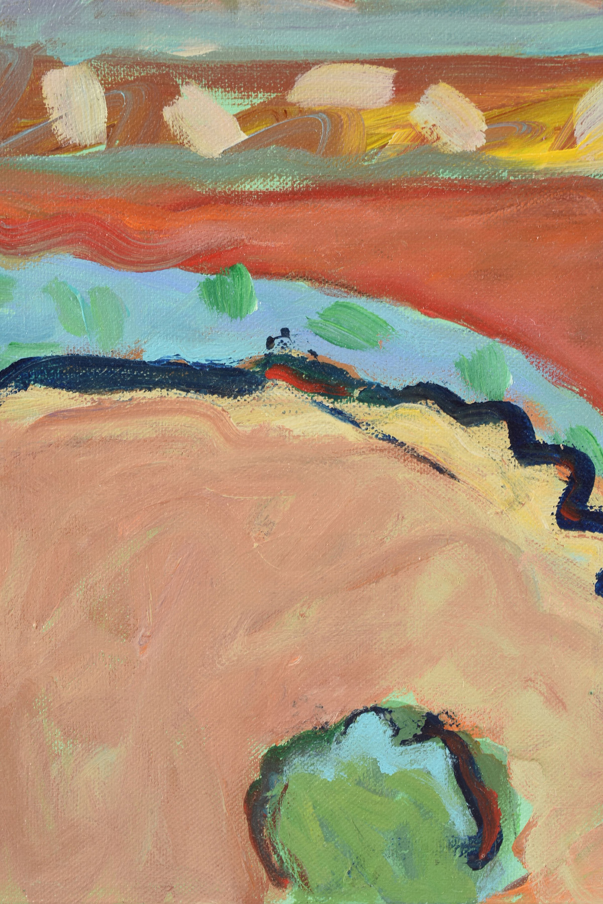 REG LOVING (American 20th/21st Century) A PAINTING, "Southwest Landscape," oil on canvas, signed L/ - Image 6 of 14