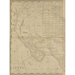 AN ANTIQUE MAP, "Western Half Of Texas," CHICAGO, CIRCA 1889, color lithograph on paper, "Engraved