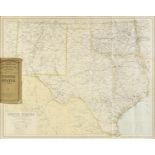 AN ANTIQUE MAP, "United States (South Central)," LIVERPOOL, GREAT BRITAIN, 1891-1917, a color