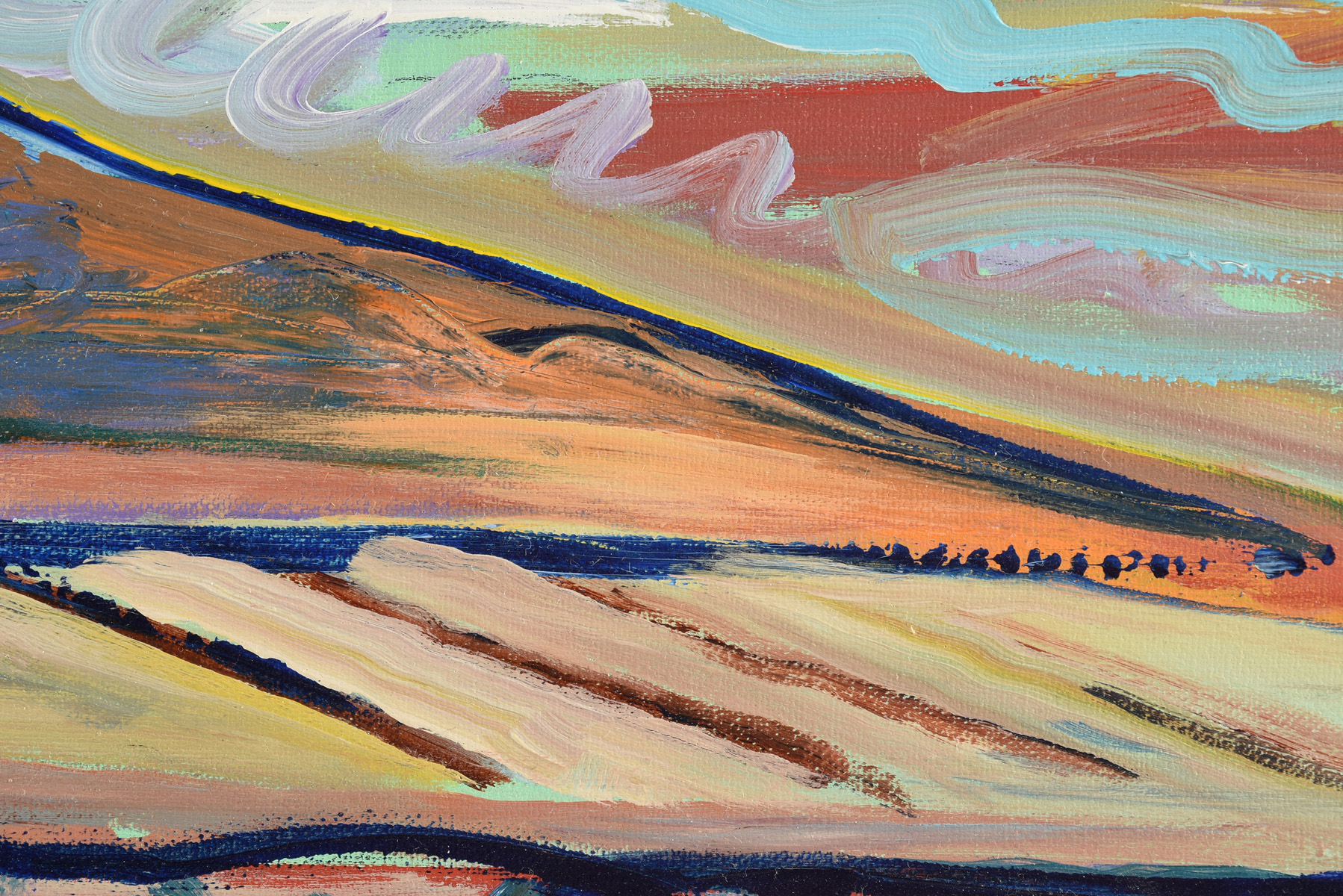 REG LOVING (American 20th/21st Century) A PAINTING, "Southwest Landscape," oil on canvas, signed L/ - Image 10 of 14