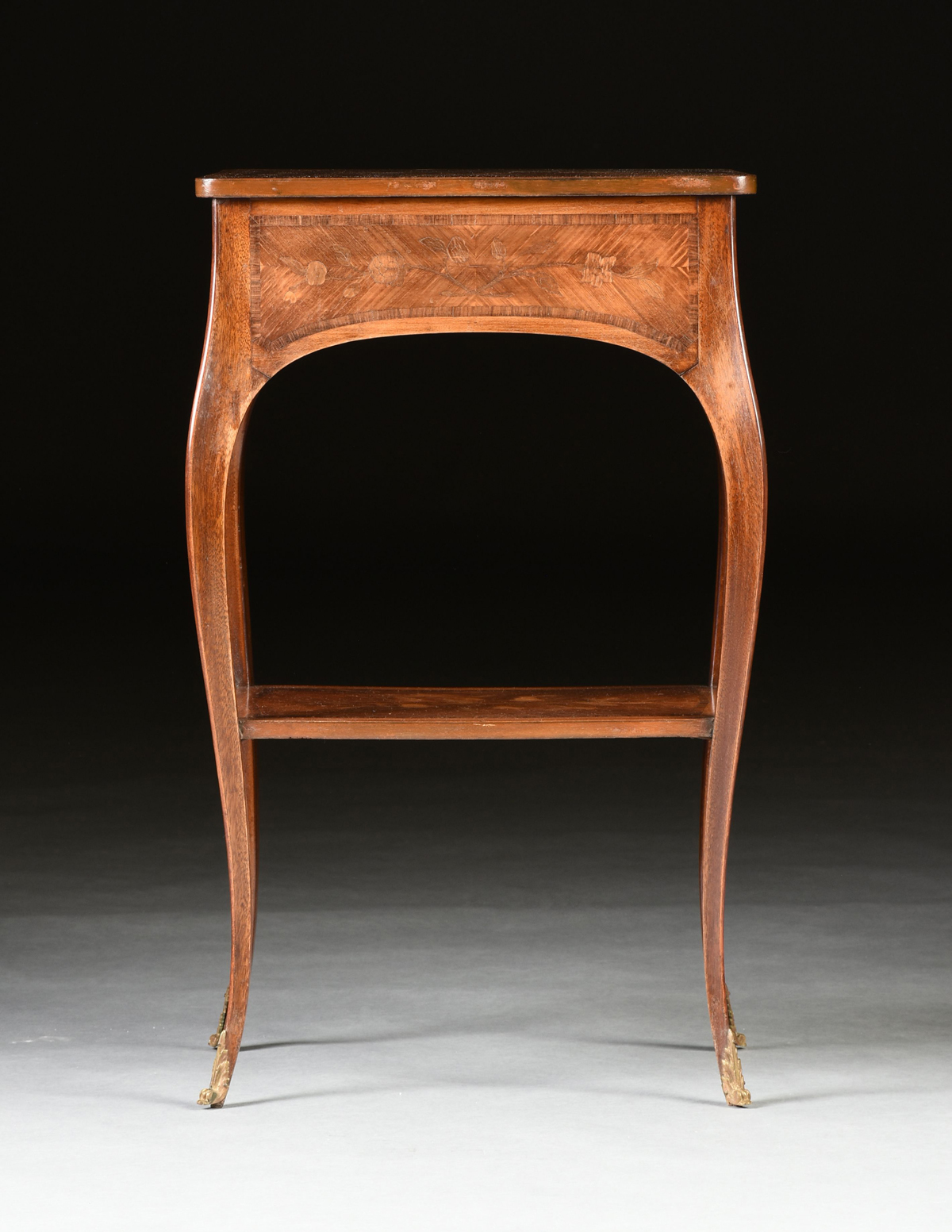 A PAIR OF LOUIS XV STYLE TULIPWOOD AND MARQUETRY INLAID TABLES Ã€ Ã‰CRIRE, LATE 19TH/EARLY - Image 11 of 11