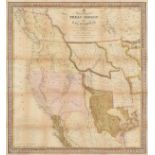 AN ANTIQUE REPUBLIC OF TEXAS MAP, "A New Map of Texas, Oregon, and California," PHILADELPHIA,