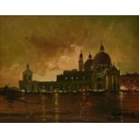 LANGELLA (Italian School 20th Century), A PAIR OF PAINTINGS, "Basilica San Marco View from
