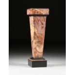 A CONTINENTAL MULTI MARBLE AND ONYX PEDESTAL, POSSIBLY FRENCH, LATE 19TH/EARLY 20TH CENTURY, in a
