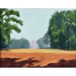 HERSHALL SEALS (American/Texas 20th/21st Century) A PAINTING, "Clearing in the Woods," 1982, oil