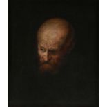 in the manner of REMBRANDT VAN RIJN (Dutch 1606-1669) A PAINTING, "Bust of a Bald Old Man," 18TH/