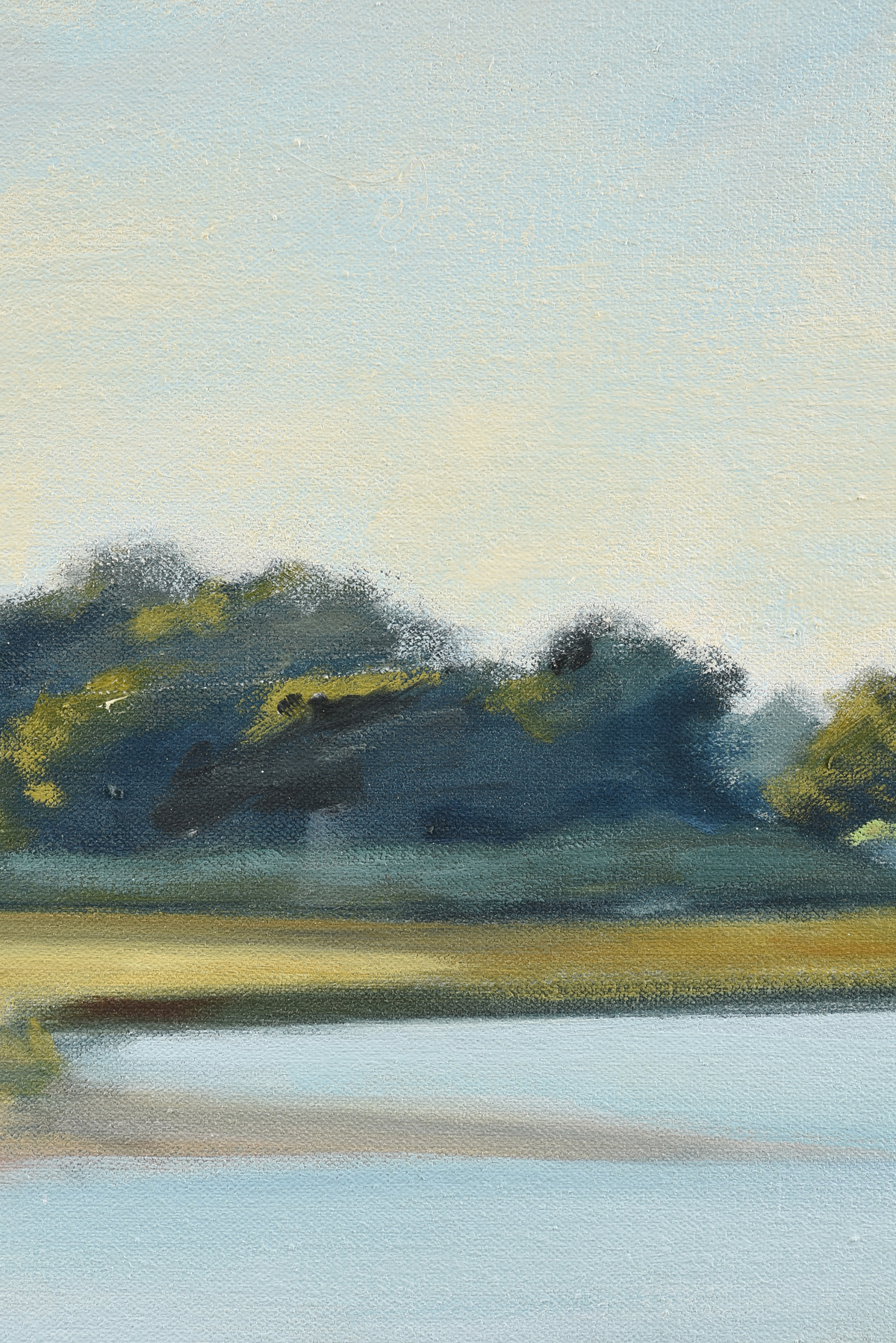 GAIL KERN (American 20th/21st Century) A PAINTING, "Marshland in Landscape," oil on canvas, signed - Image 6 of 15