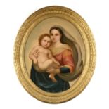 after RAFFAELLO SANZIO DA URBINO RAPHAEL (Italian 1483-1520) A PAINTING, "Sistine Madonna and