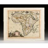 AN ANTIQUE MAP, "Novissima et Perfectissima AfricÃ¦," CAREL ALLARD, AMSTERDAM, 17TH/18TH CENTURY,