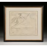 AN ANTIQUE SURVEY MAP, "Preliminary Chart of Entrance to Brazos River, Texas," NEW YORK, CIRCA 1858,