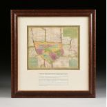 AN ANTIQUE EARLY REPUBLIC OF TEXAS MAP, "New Map of Texas with the Contiguous American & Mexican