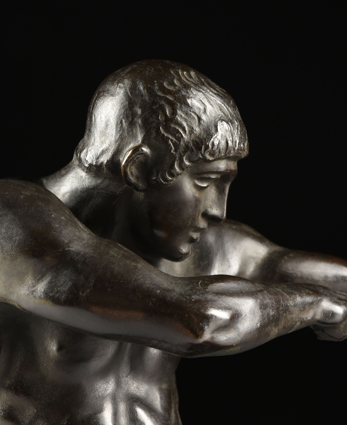 after ULYSSE GÃ‰MIGNANI (German 1906-1973) A BRONZE SCULPTURE, "The Archer," GLADENBECK FOUNDRY, - Image 2 of 11