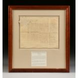 AN ANTIQUE AMBASSADORIAL DOCUMENT, SIGNED BY QUEEN VICTORIA, COMMISION OF WALTER TSCHUDI LYALL