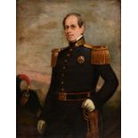 FRENCH SCHOOL, A PAINTING, "Portrait of a Military Officer," MID 19TH CENTURY, oil on canvas. 49 1/
