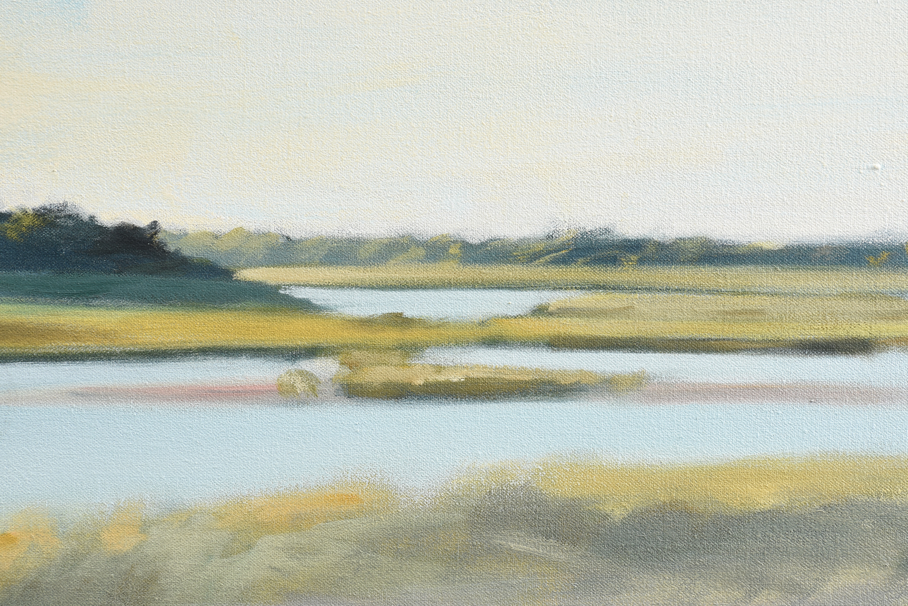 GAIL KERN (American 20th/21st Century) A PAINTING, "Marshland in Landscape," oil on canvas, signed - Image 13 of 15
