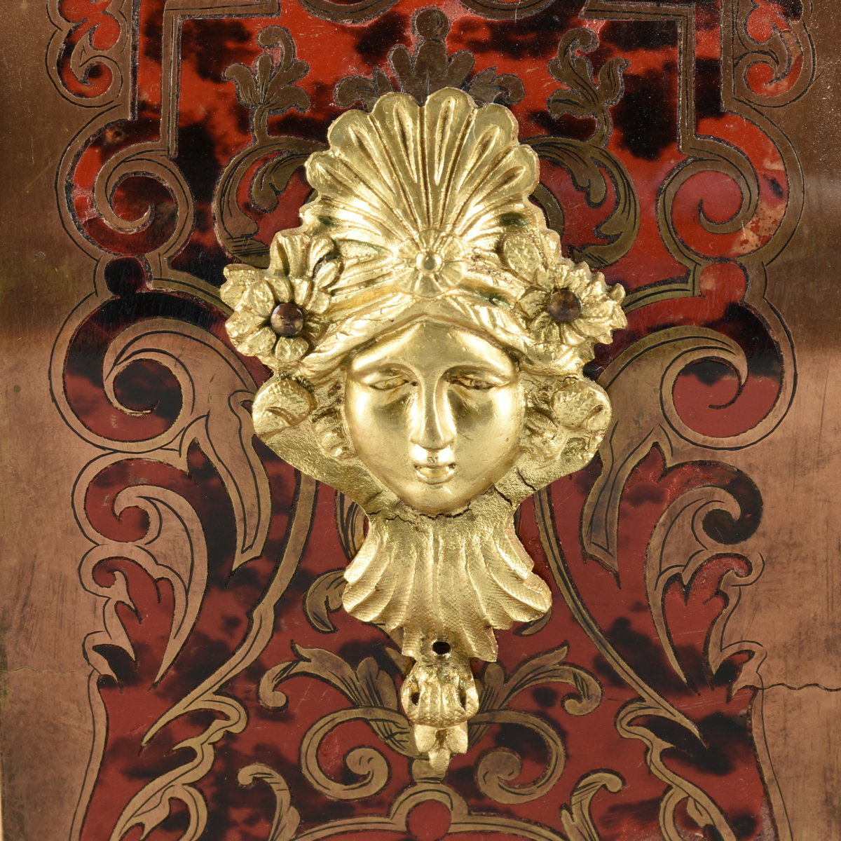 A LOUIS XIV STYLE ORMOLU MOUNTED BOULLE MARQUETRY BRACKET CLOCK, LATE 19TH CENTURY, the short - Image 7 of 10