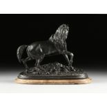 after PIERRE-JULES MÃŠNE (French 1810-1879) A BRONZE HORSE SCULPTURE, "Cheval Libre," LATE 19TH/