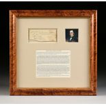 AN EARLY TEXAS EMPRESARIO SIGNATURE, MOSES AUSTIN, PROBABLY MISSOURI, MARCH 10, 1809, hand inscribed