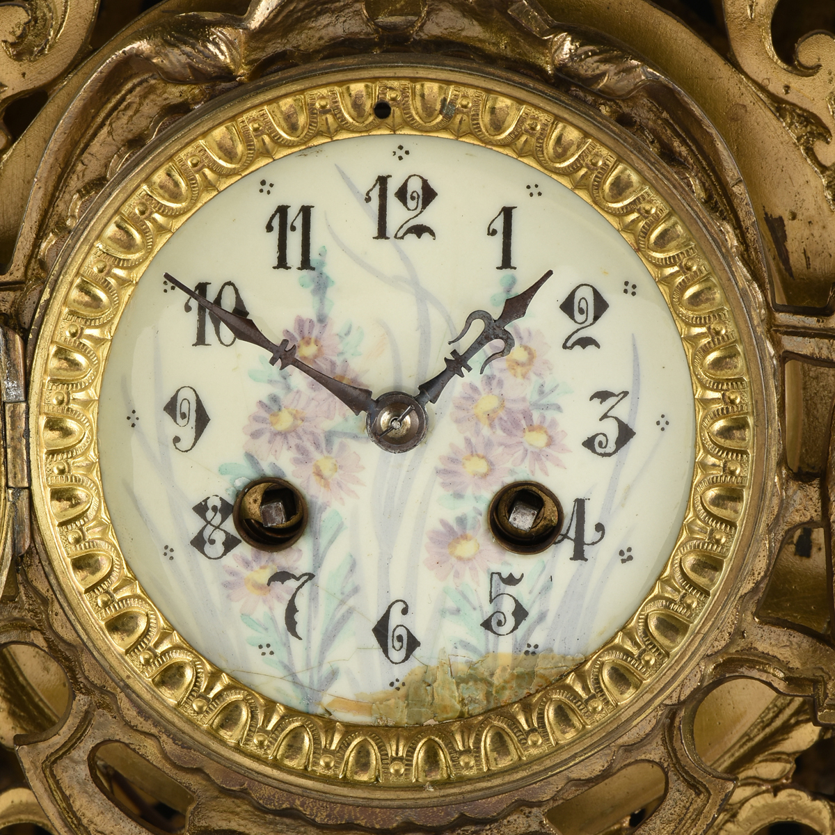 A RENAISSANCE REVIVAL GILT BRONZE MANTLE CLOCK, FRENCH, LATE 19TH CENTURY, the finial cast as - Image 3 of 12