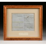 A TEXAS COURT DOCUMENT, SIGNED BY SAM HOUSTON, "Sam Houston VS. James H. Starr," NACOGDOCHES,