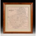 A FACSIMILE CADASTRAL MAP, "Map of Brazoria County," EARLY 20TH CENTURY, a reproduction of the