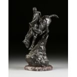 after FREDERIC REMINGTON (American 1861-1909) A BRONZE SCULPTURE, "The Mountain Man," with a