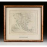 AN ANTIQUE MAP, "Mexico," JOHN ARROWSMITH (1790-1873), LONDON, PUBLISHED FEBRUARY 15, 1834, hand