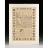 A REPUBLIC OF TEXAS MAP, "Map of the United States and Mexico, Including Oregon, Texas and the
