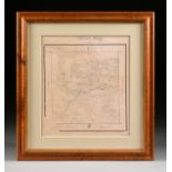 A FACSIMILE CADASTRAL MAP, "Tarrant County," EARLY 20TH CENTURY, a reproduction of the original 1856