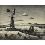 THOMAS HART BENTON (American 1889-1975) A PRINT, "West Texas," CIRCA 1952, lithograph on paper,