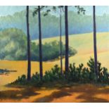 HERSHALL SEALS (American/Texas 20th/21st Century) A PAINTING, "Untitled: Rolling Hills Through the