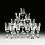 A SET OF TWELVE BACCARAT "D'ASSAS" CRYSTAL WATER GOBLETS, FRENCH, 1981-1991, clear blown glass,