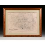 A FACSIMILE CADASTRAL MAP, "Map of Harris County," LATE 19TH/EARLY 20TH CENTURY, lithograph after